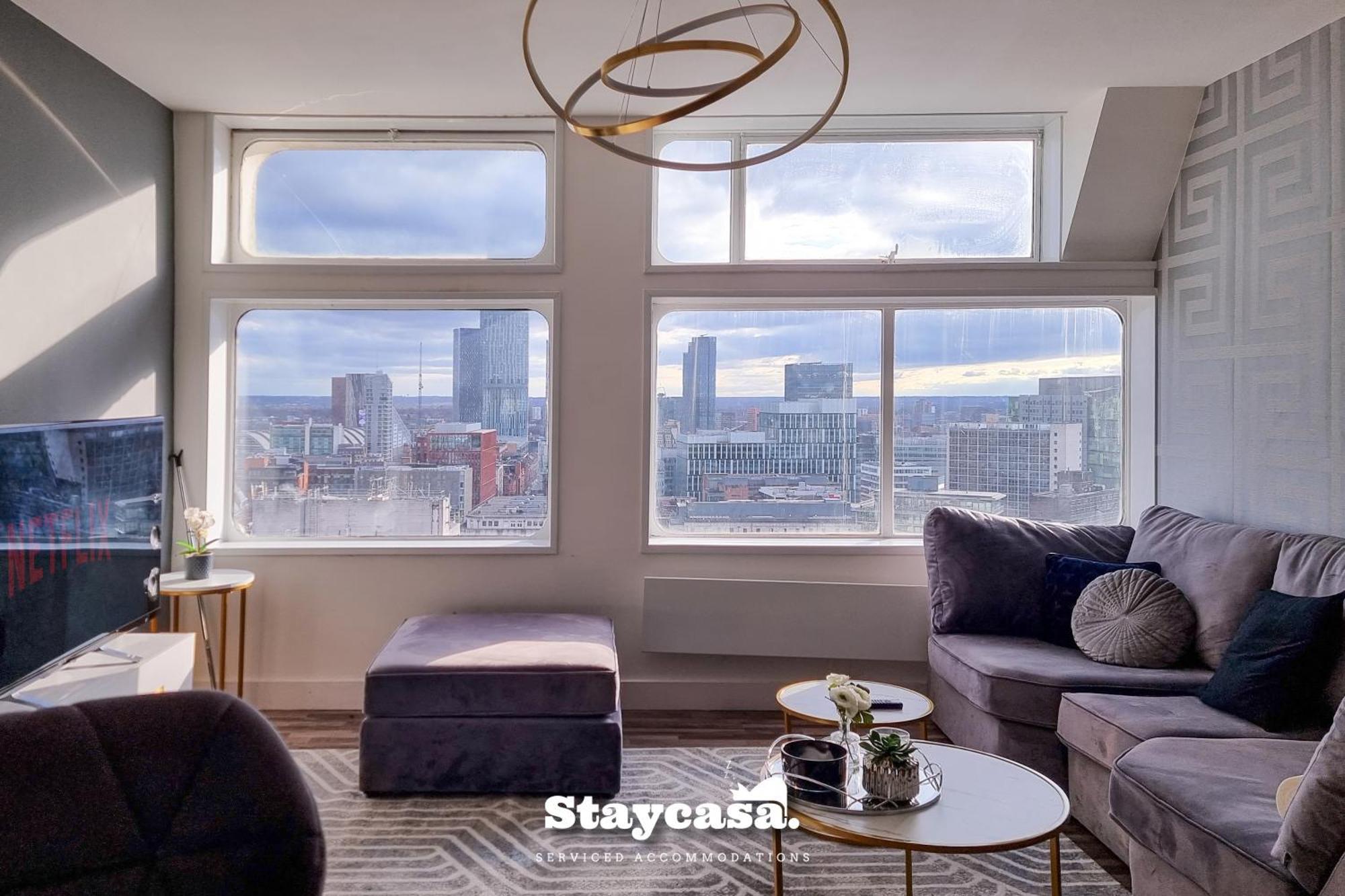 Luxury Penthouse Manchester Skyline 23Rd Floor Bagian luar foto