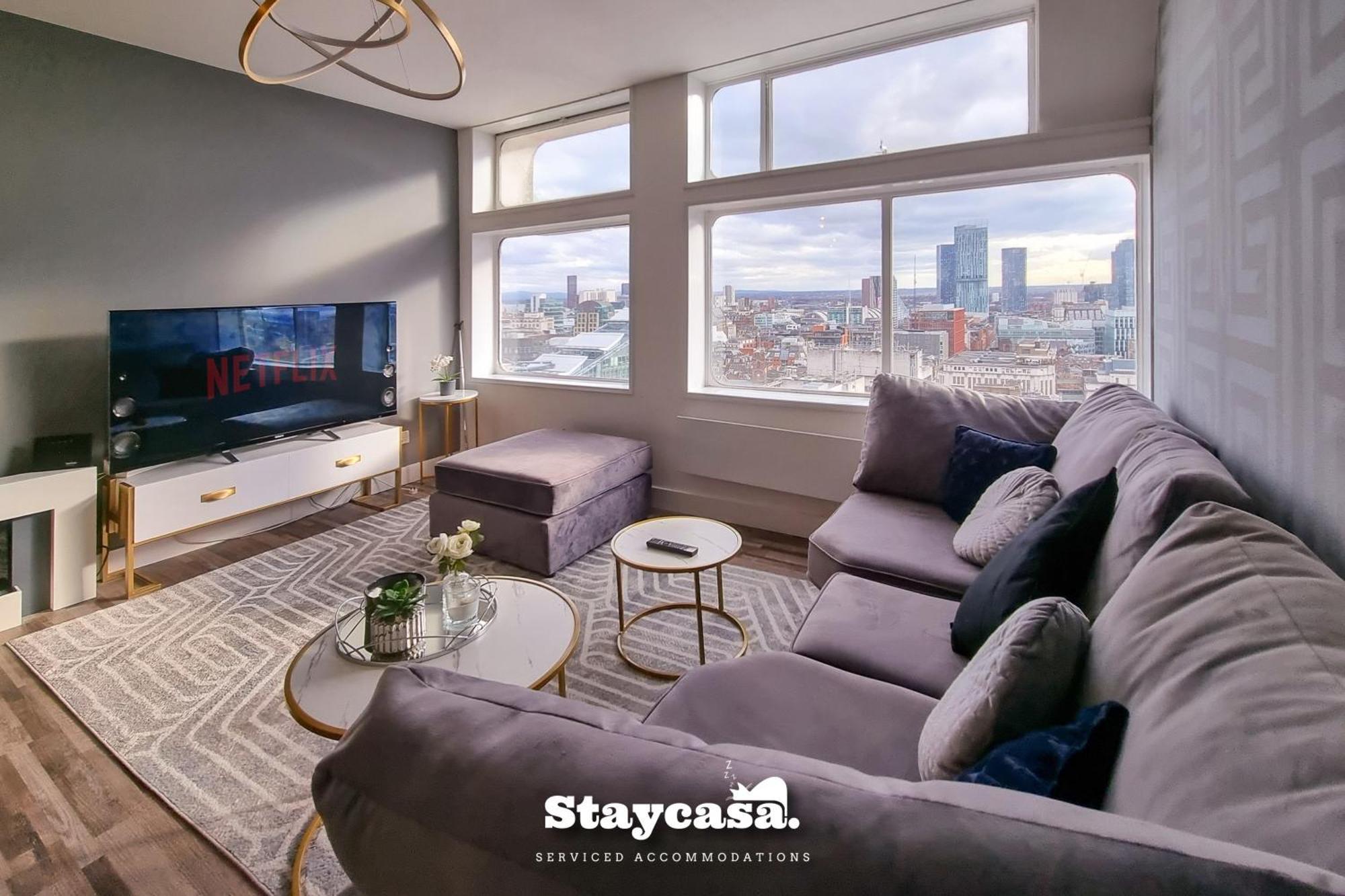 Luxury Penthouse Manchester Skyline 23Rd Floor Bagian luar foto