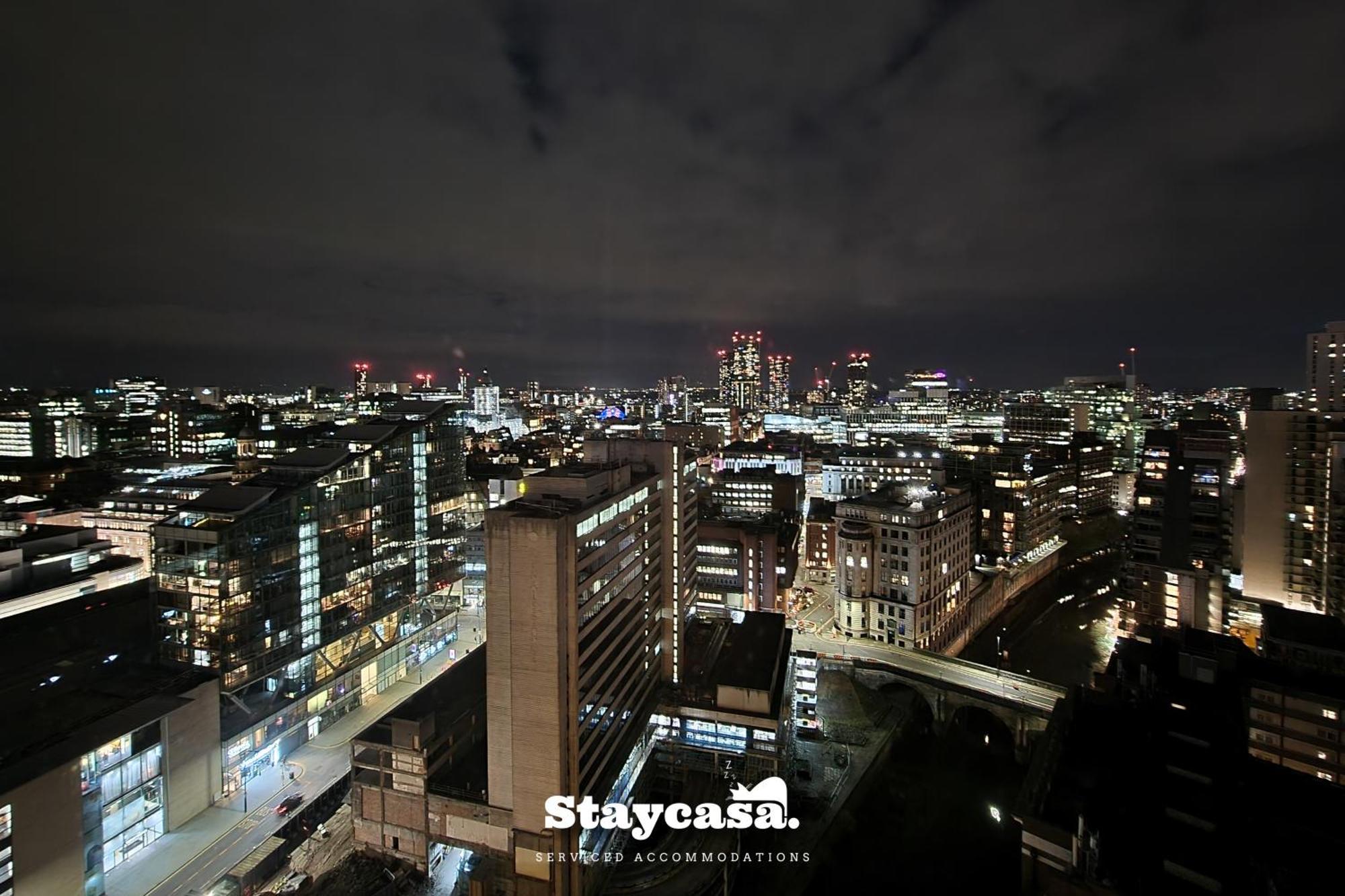 Luxury Penthouse Manchester Skyline 23Rd Floor Bagian luar foto